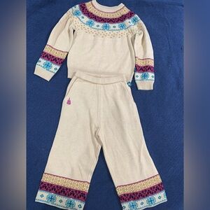 Disney Cream and Blue Matching Sets Cozy Loungewear